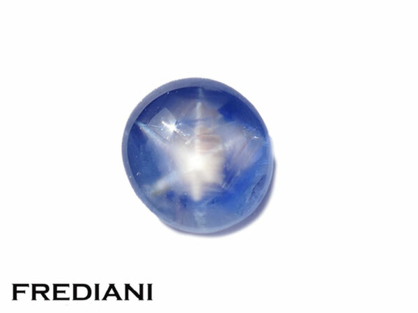 Saphir bleu étoilé naturel 88x80 de 3.15 carats