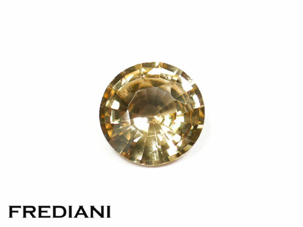 Saphir jaune rond 7 mm de 1.32 carat