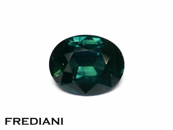 Saphir vert ovale 93x74 de 2.57 carats