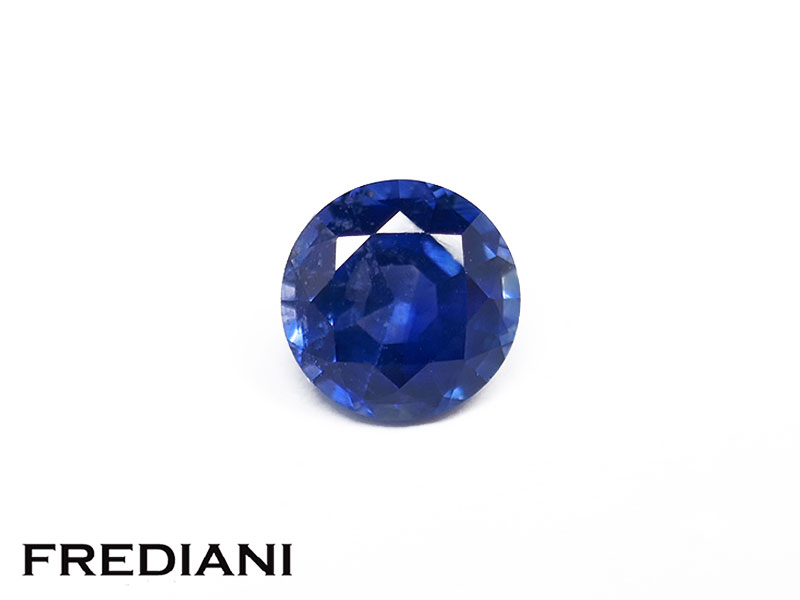 Saphir bleu rond