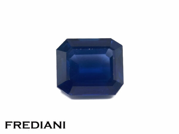 Saphir bleu rectangulaire 70x60 de 1.76 carat