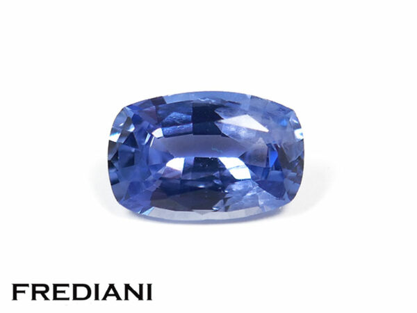 Saphir bleu coussin 80x52 de 1.29 carat