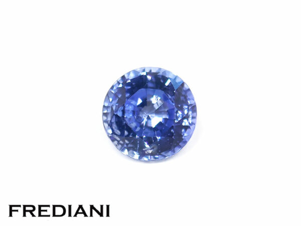 Saphir bleu rond 5.4 mm de 0.80 carat