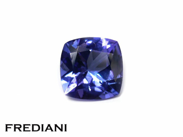 Tanzanite coussin 70x70 de 1.38 carat