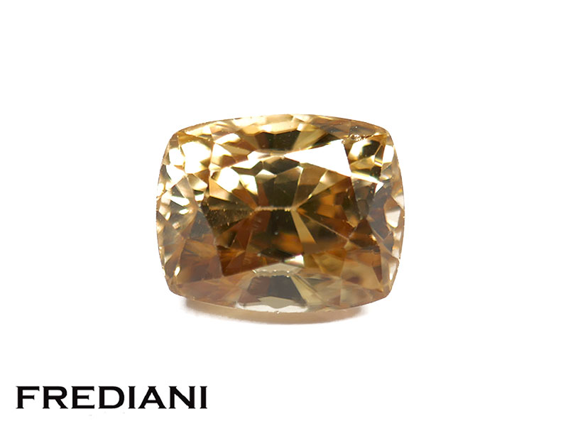 Zircon jaune coussin