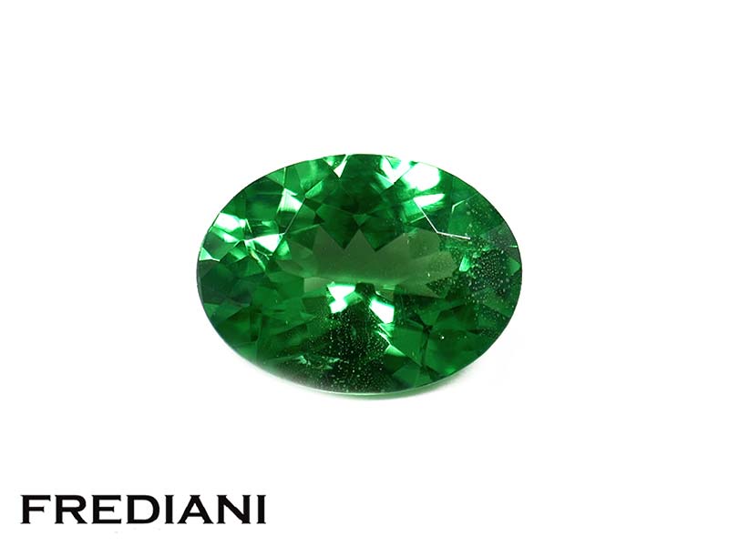 Grenat tsavorite ovale