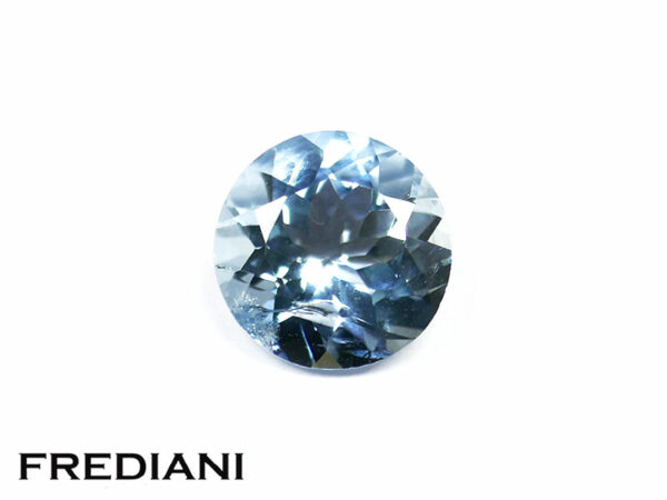 Aigue marine ronde 8 mm de 1.60 carat