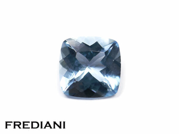 Aigue-marine coussin 71x71 de 1.35 carat