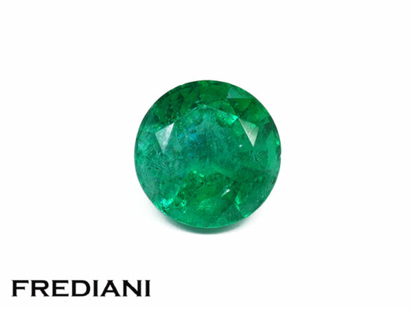 Emeraude ronde 8 mm de 2.12 carats