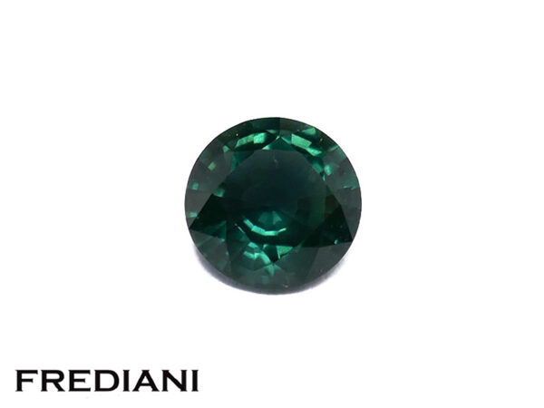 Saphir teal rond 6 mm de 0.98 carat