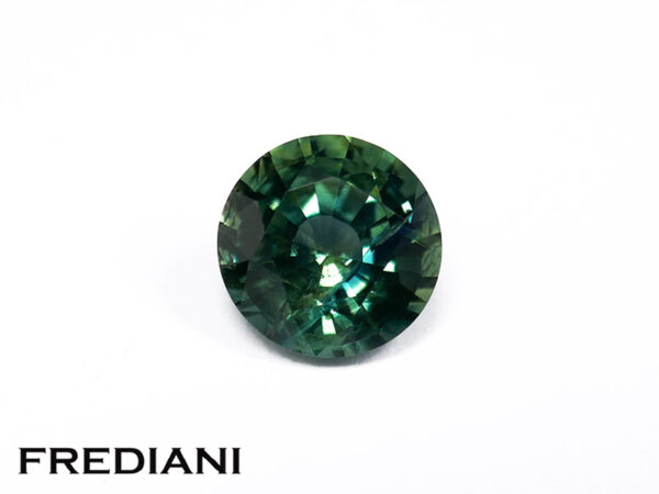 Saphir teal rond 7 mm de 1.64 carat