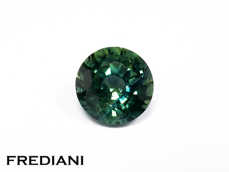 Saphir teal rond