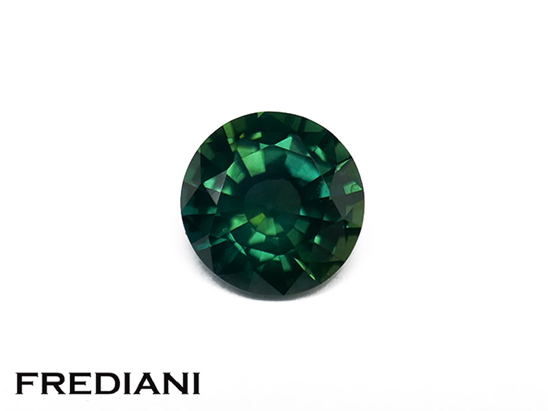 Saphir teal rond