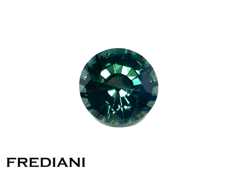 Saphir teal rond