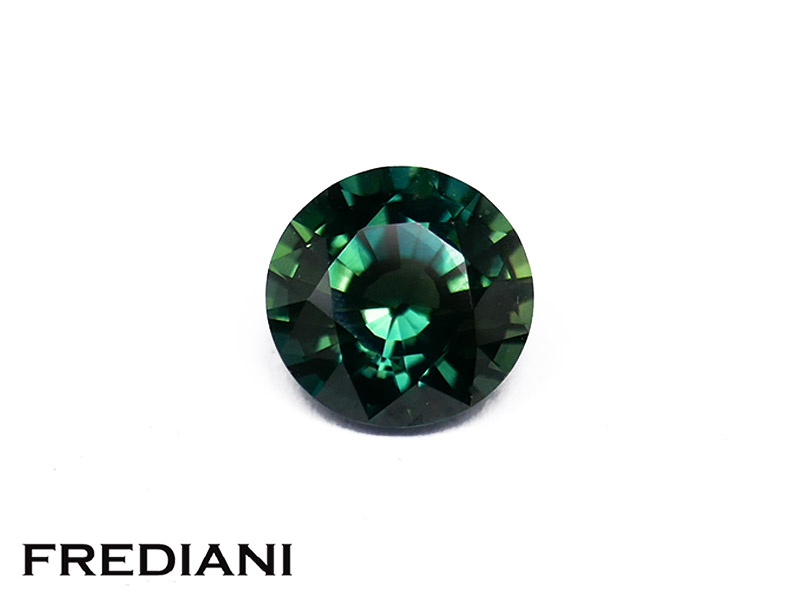 Saphir teal rond