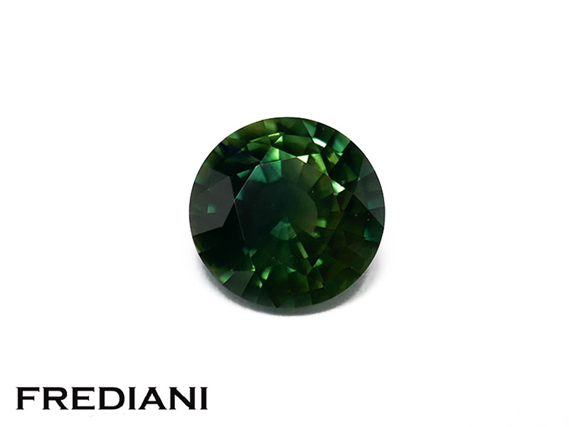 Saphir vert rond