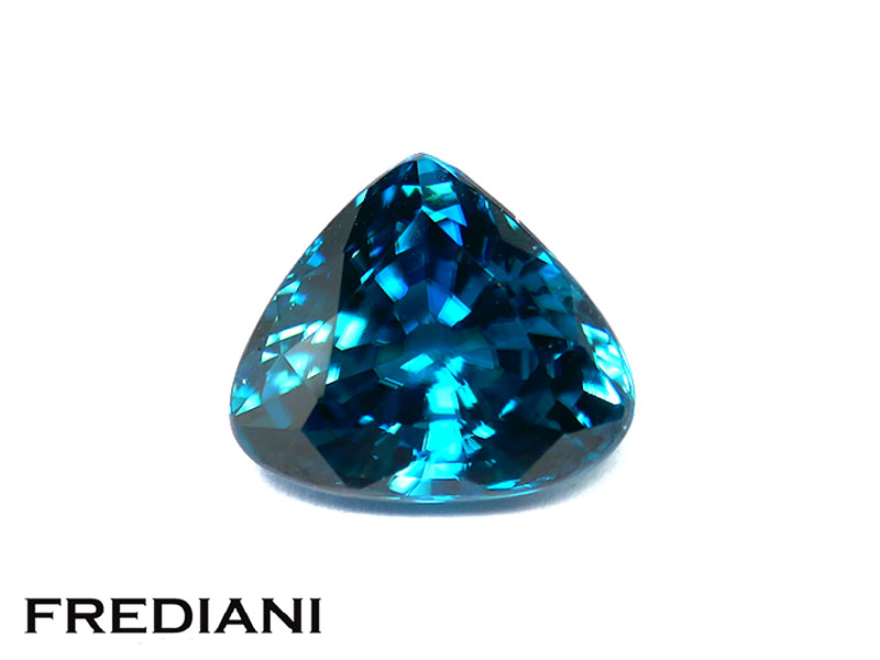 Zircon bleu poire
