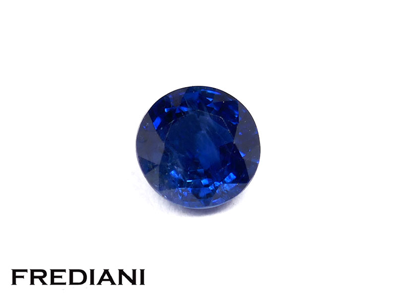 Saphir bleu rond