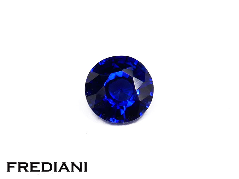 Saphir bleu rond