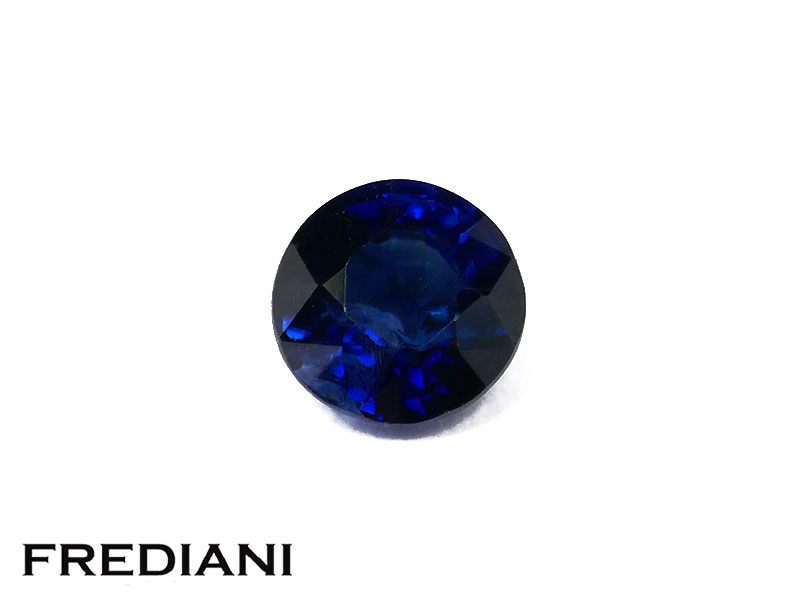 Saphir bleu rond