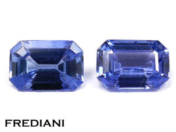 Saphirs bleus rectangulaires 68x47 de 1.93 carat
