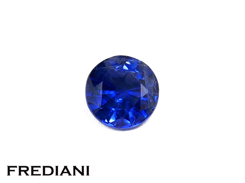 Saphir bleu rond