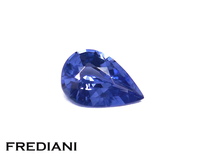 Saphir bleu poire