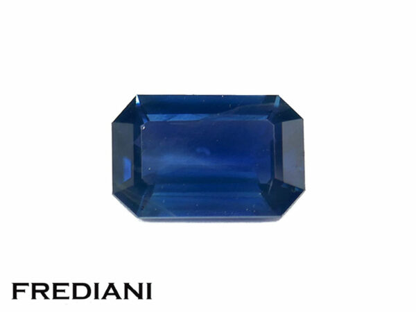 Saphir bleu rectangulaire 81x53 de 1.30 carat