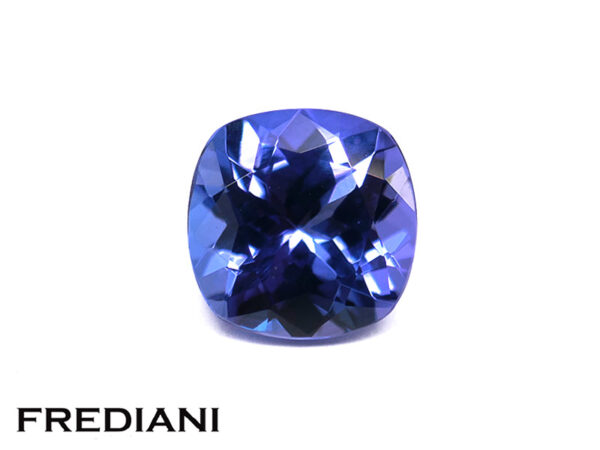 Tanzanite coussin 90x90 de 3.51 carats