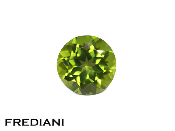 Péridot rond 7 mm de 1.45 carat