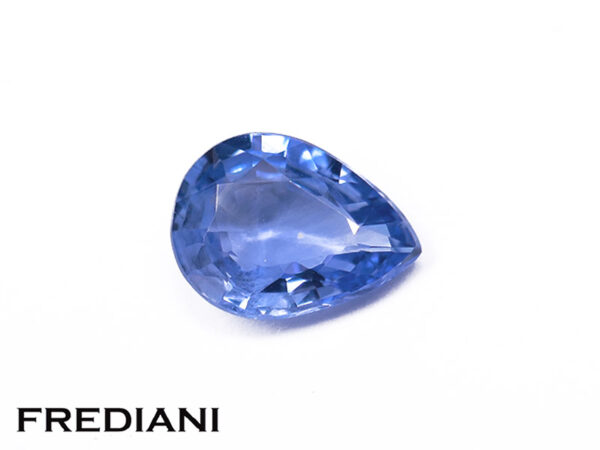 Saphir bleu poire 76x56 de 0.93 carat