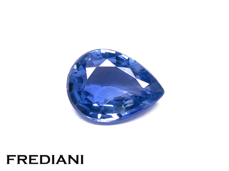 Saphir bleu poire