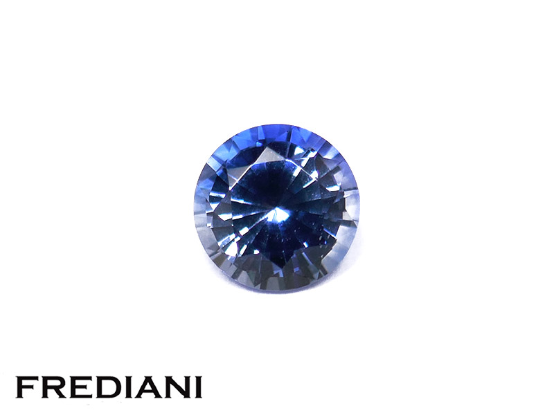 Saphir bleu rond
