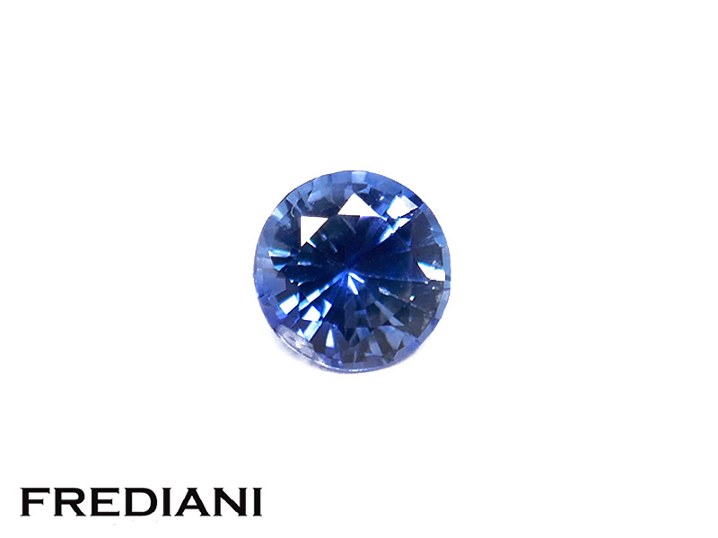 Saphir bleu rond