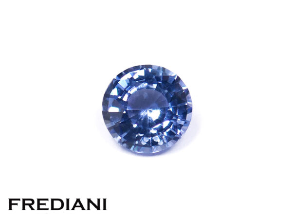 Saphir bleu rond 5 mm de 0.55 carat