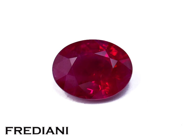 Rubis ovale 78x59 de 1.45 carat