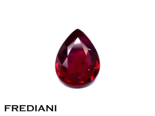 Rubis naturel poire 88x67 de 1.52 carat