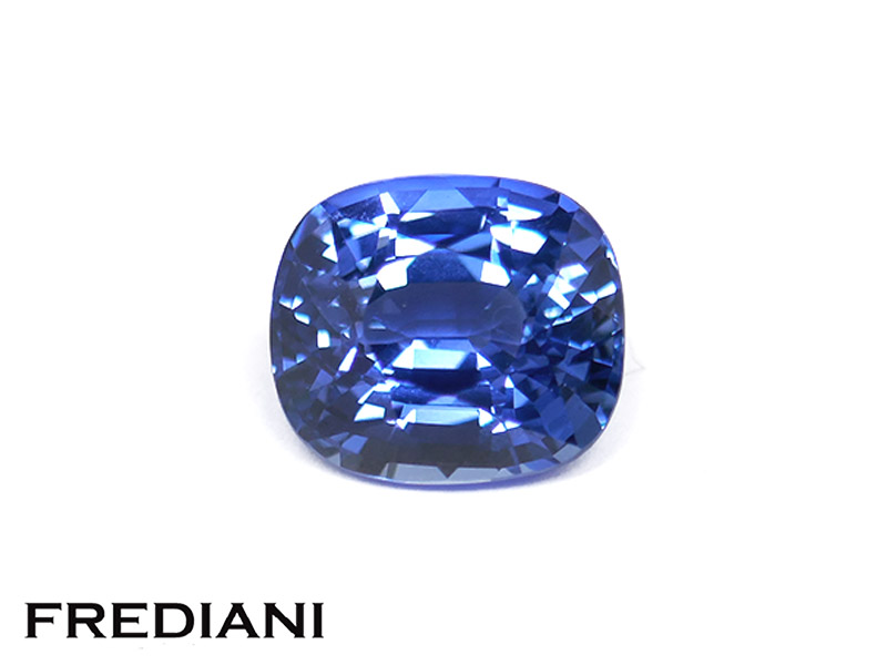 Saphir bleu coussin