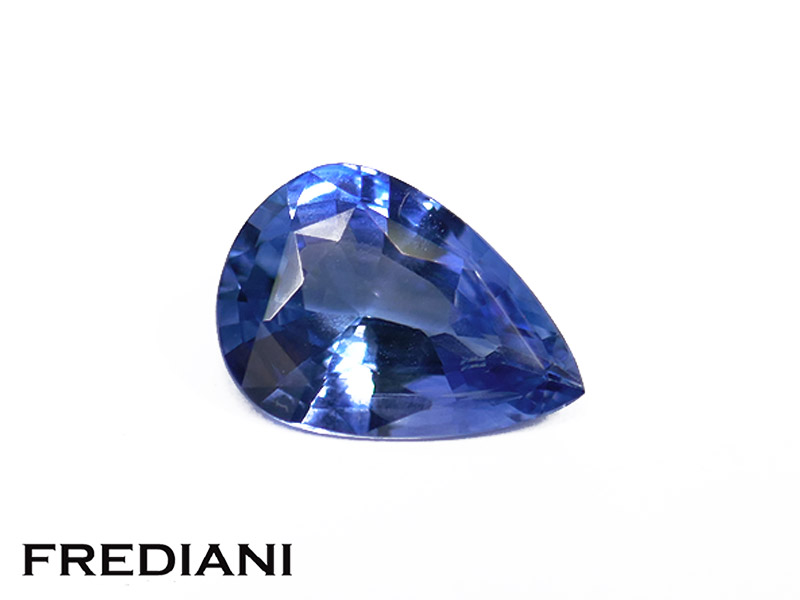 Saphir bleu poire