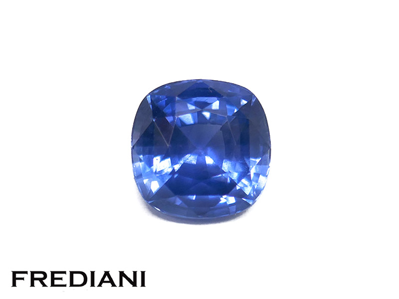 Saphir bleu coussin