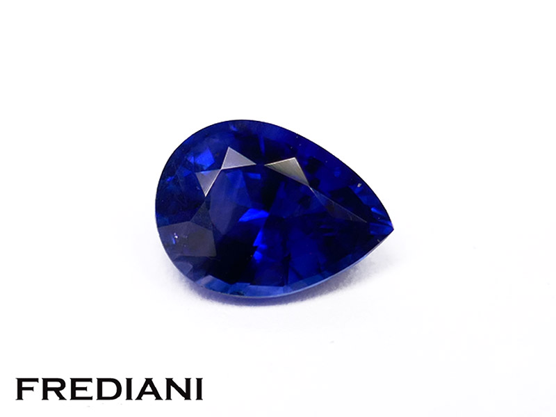 Saphir bleu poire