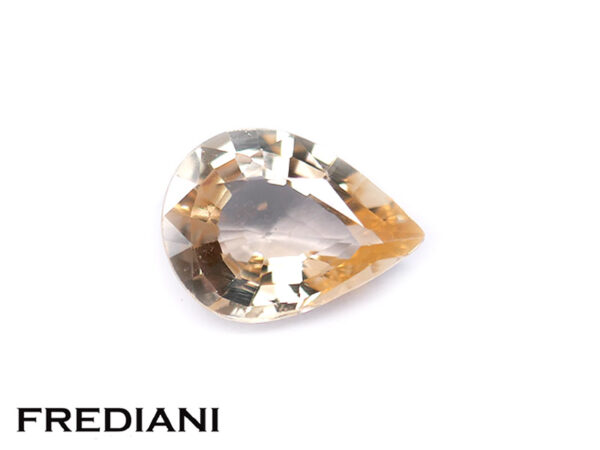 Saphir jaune poire 86x65 de 1.30 carat