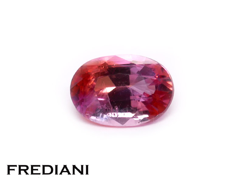 Saphir padparadscha ovale certifié