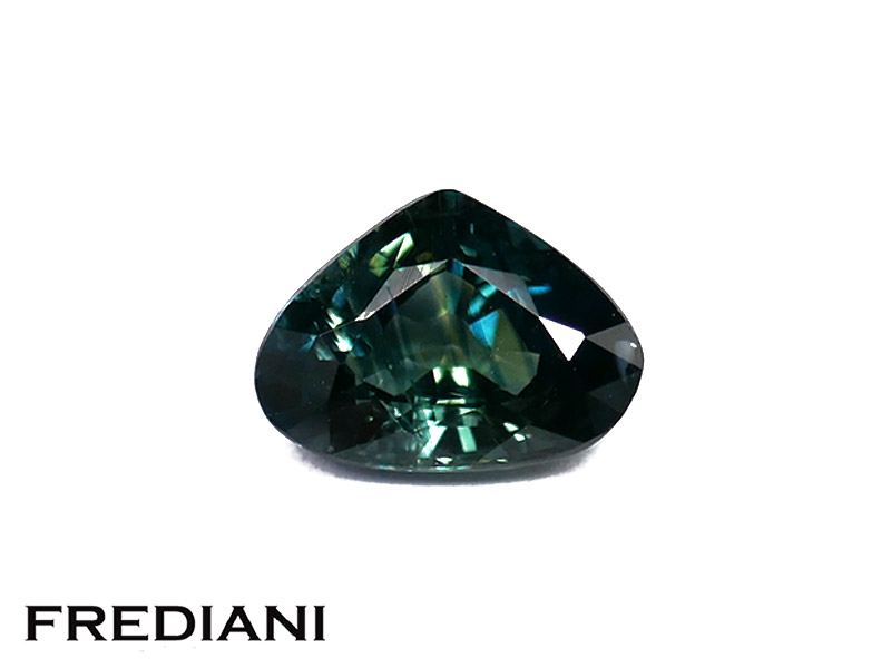 Saphir vert poire
