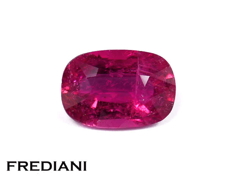 Tourmaline rubellite coussin