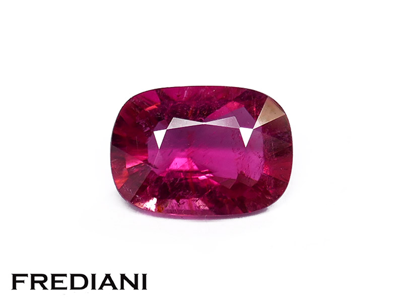 Tourmaline rubellite coussin