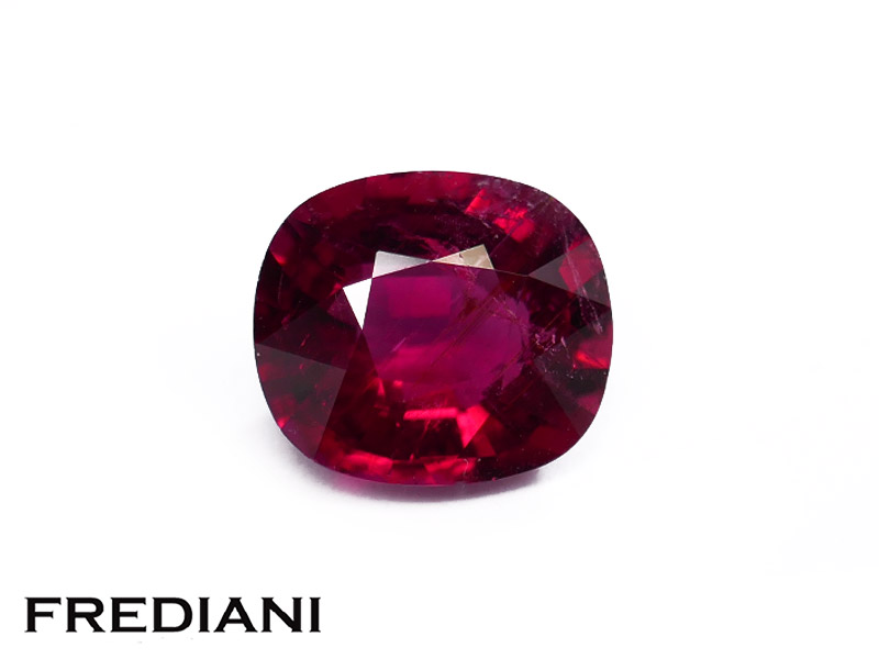 Tourmaline rubellite coussin