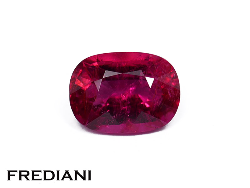 Tourmaline rubellite coussin