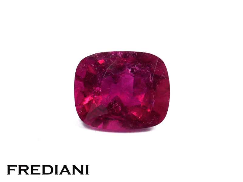 Tourmaline rubellite coussin