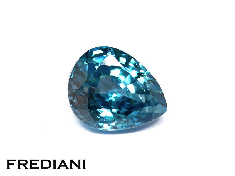 Zircon bleu poire